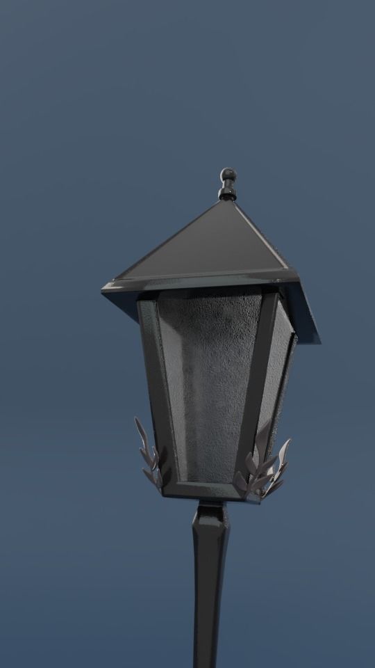 Street lamp 3D model_1