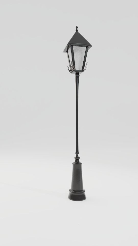 Street lamp 3D model_2