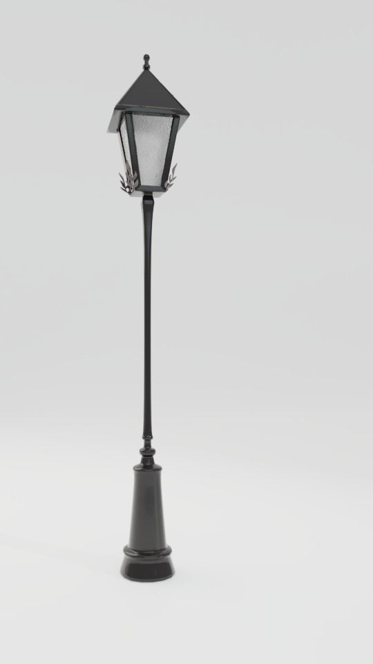 Street lamp 3D model_3