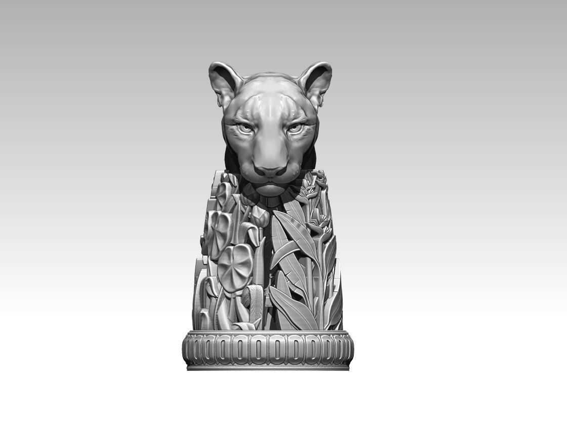 Chess tiger 3D print model_1