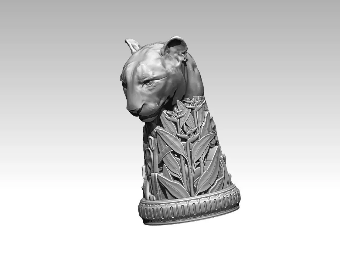 Chess tiger 3D print model_0
