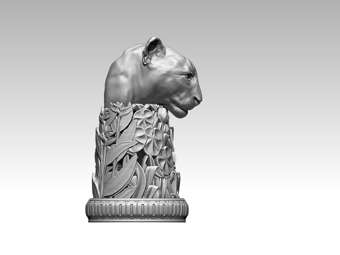 Chess tiger 3D print model_2