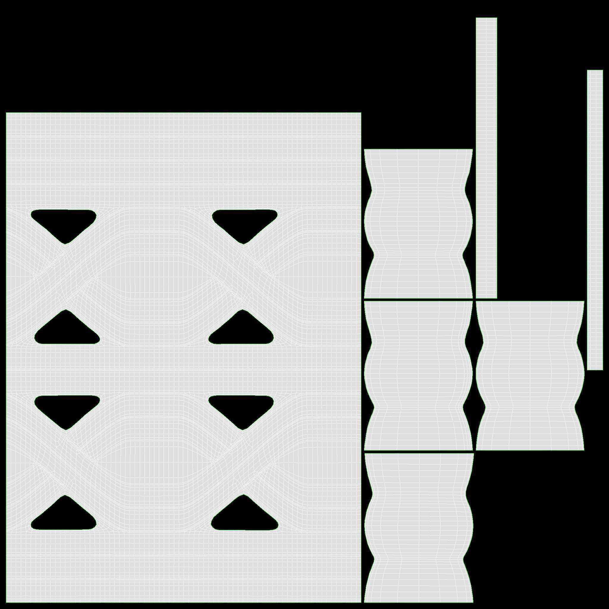 Dragon gladius chrome 3D model_13