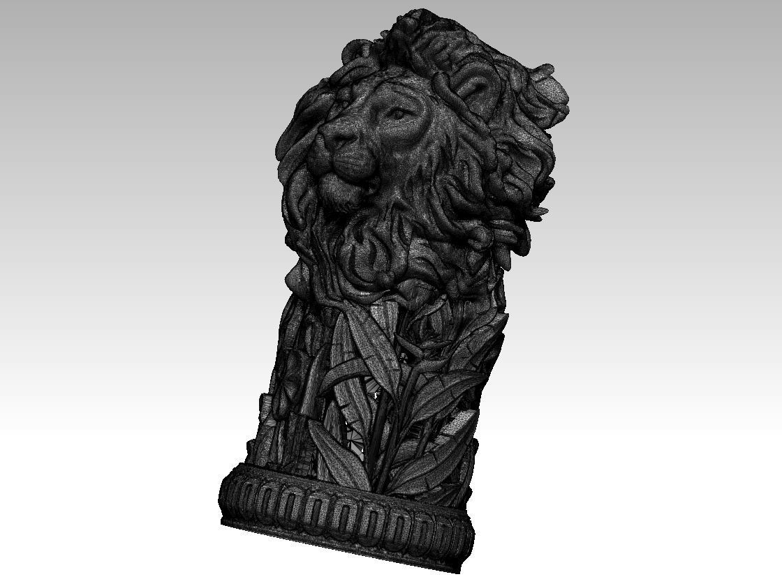 Chess Lion board 3D print model_4