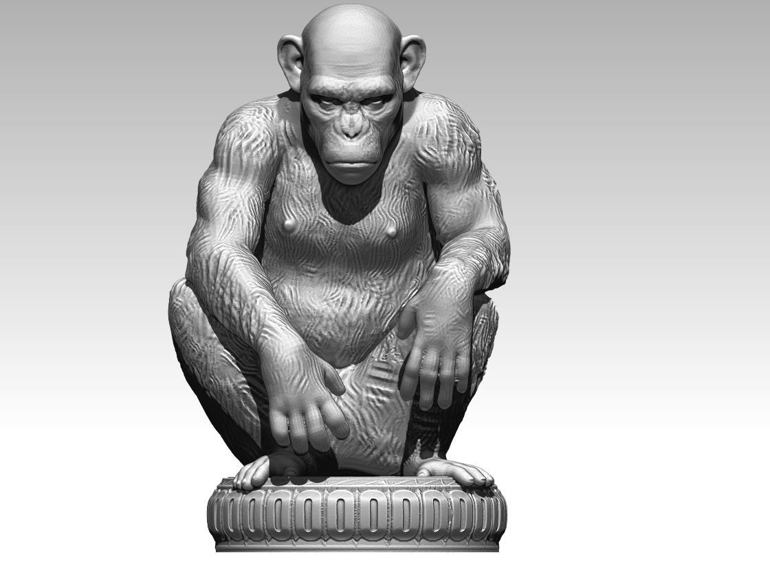 Ape Chess 3D print model_1
