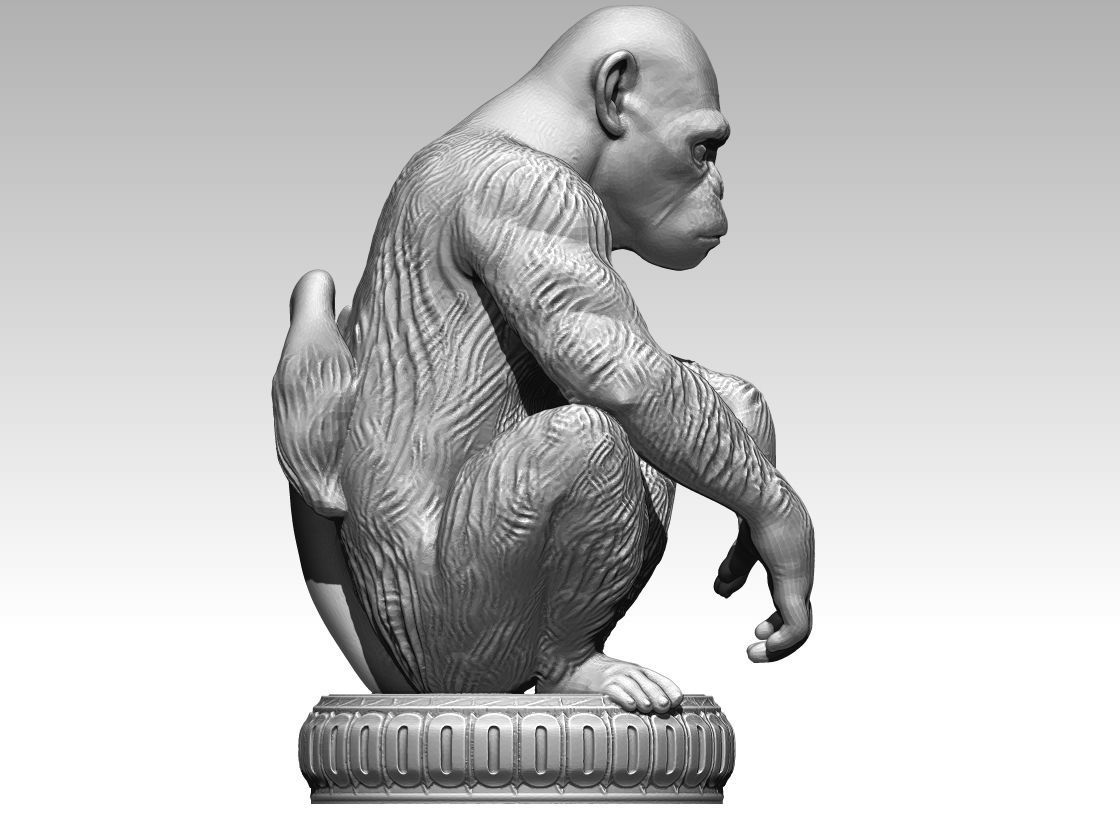 Ape Chess 3D print model_2