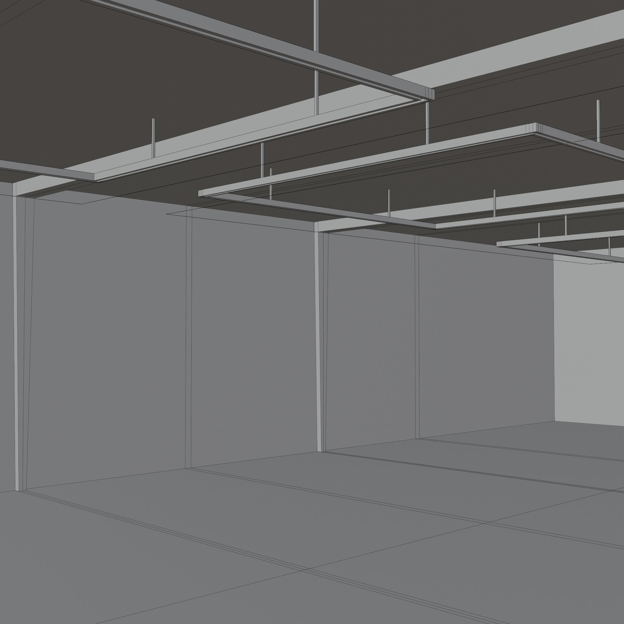 Underground parking 3D model_12