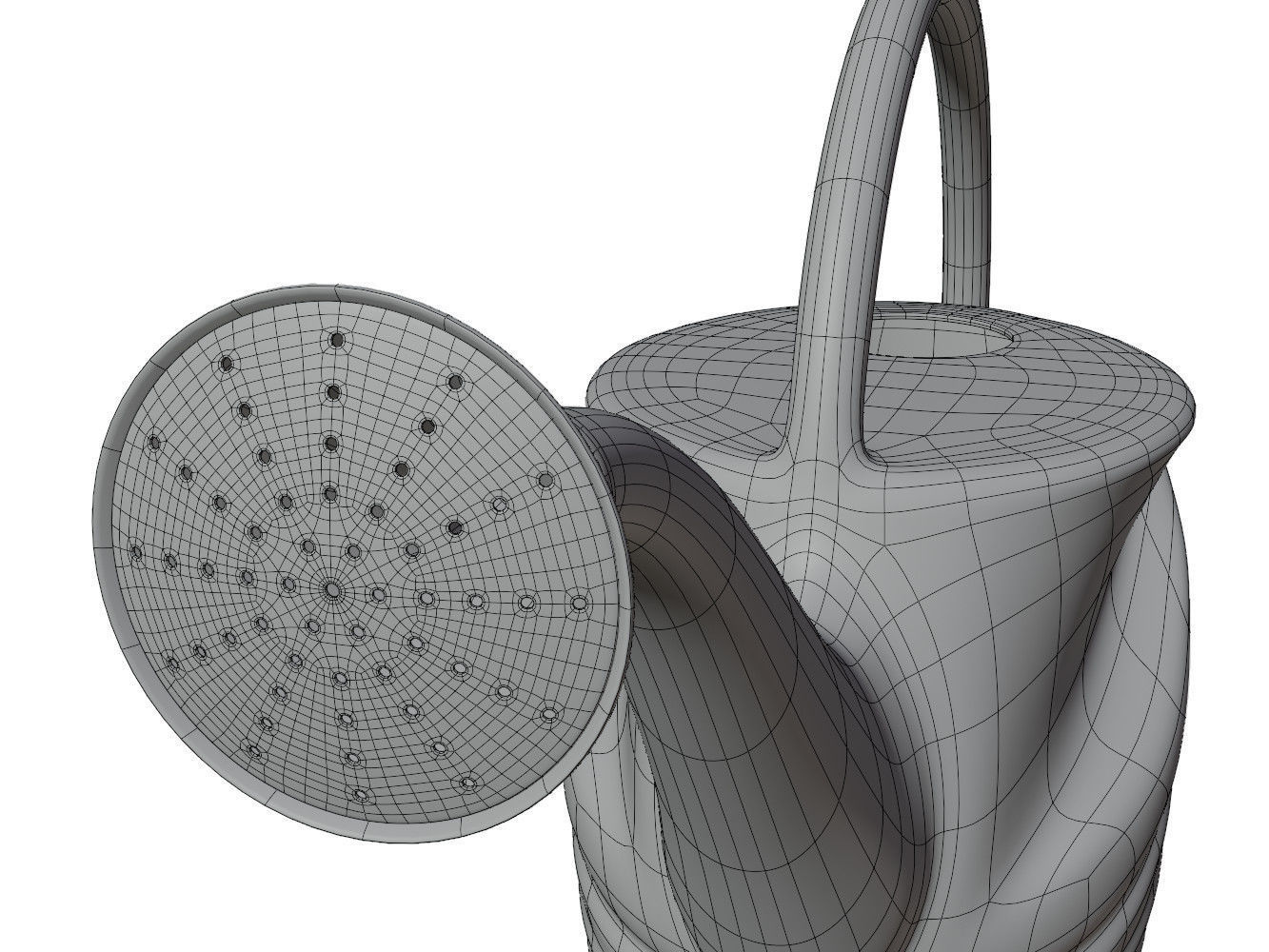 Mini garden watering can 3D model_13
