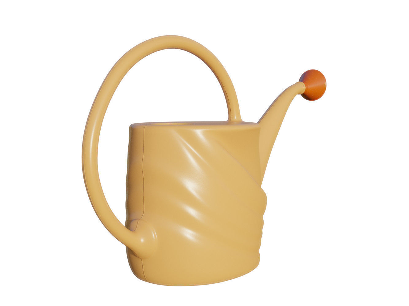 Mini garden watering can 3D model_6
