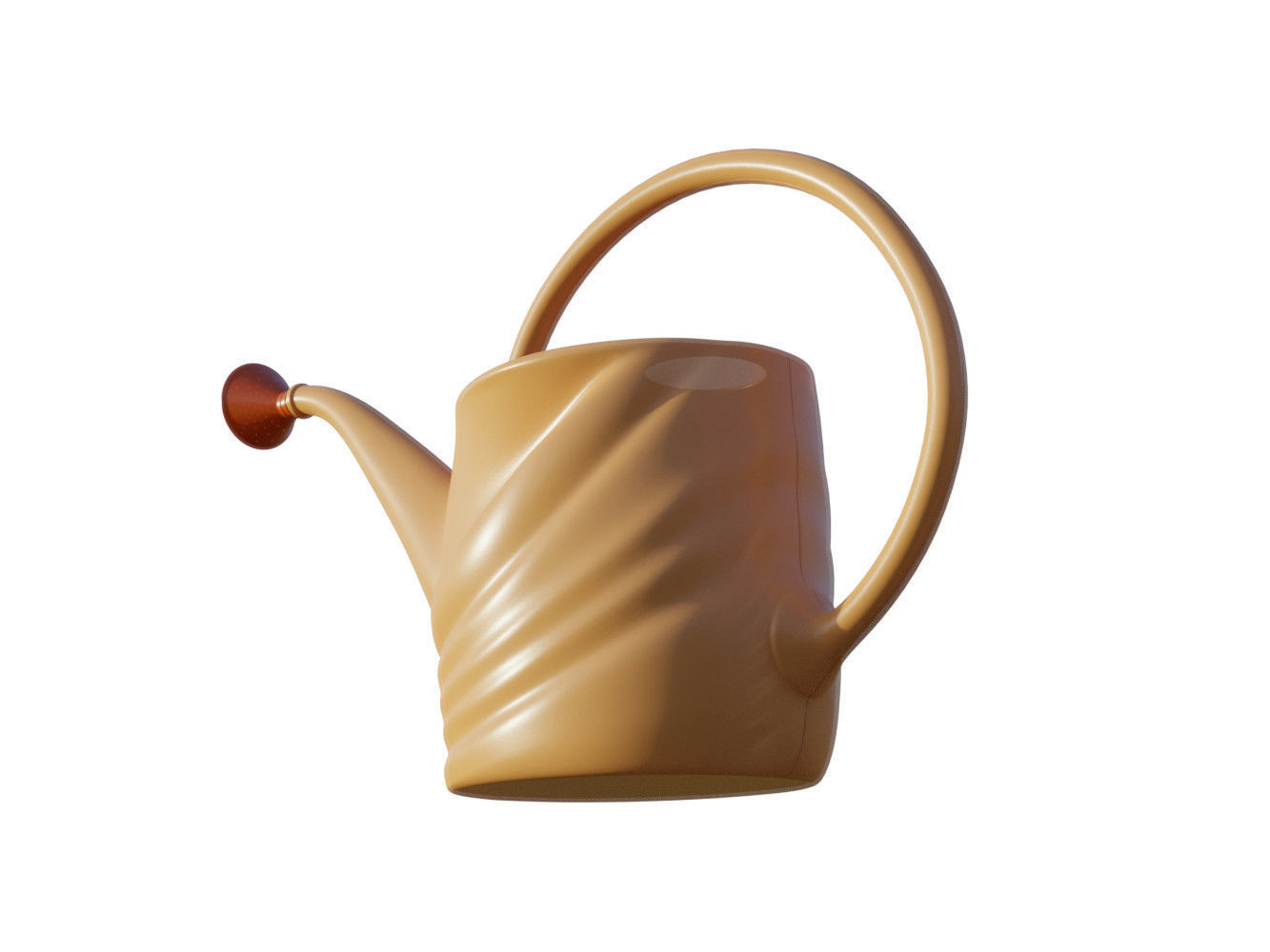 Mini garden watering can 3D model_7