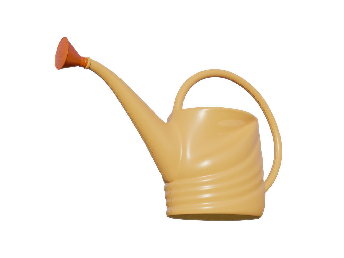 Mini garden watering can 3D model_3