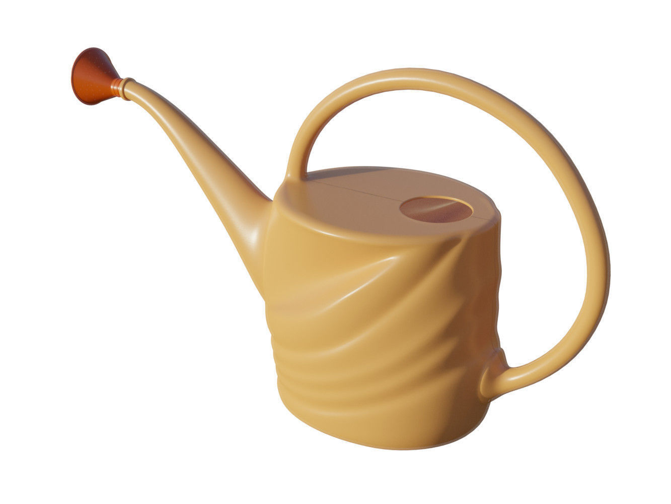 Mini garden watering can 3D model_2