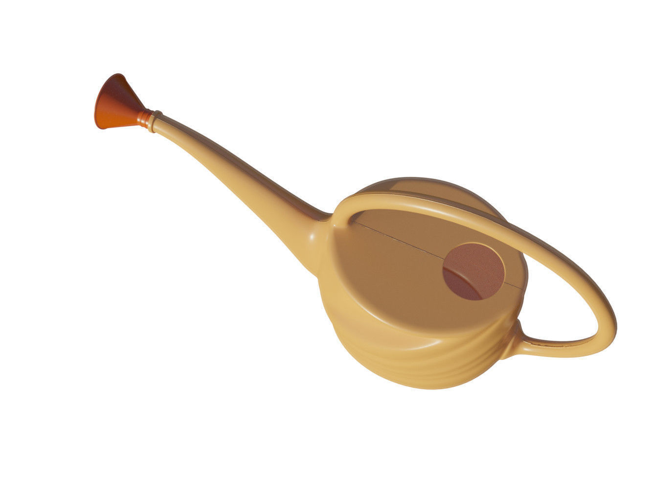 Mini garden watering can 3D model_8