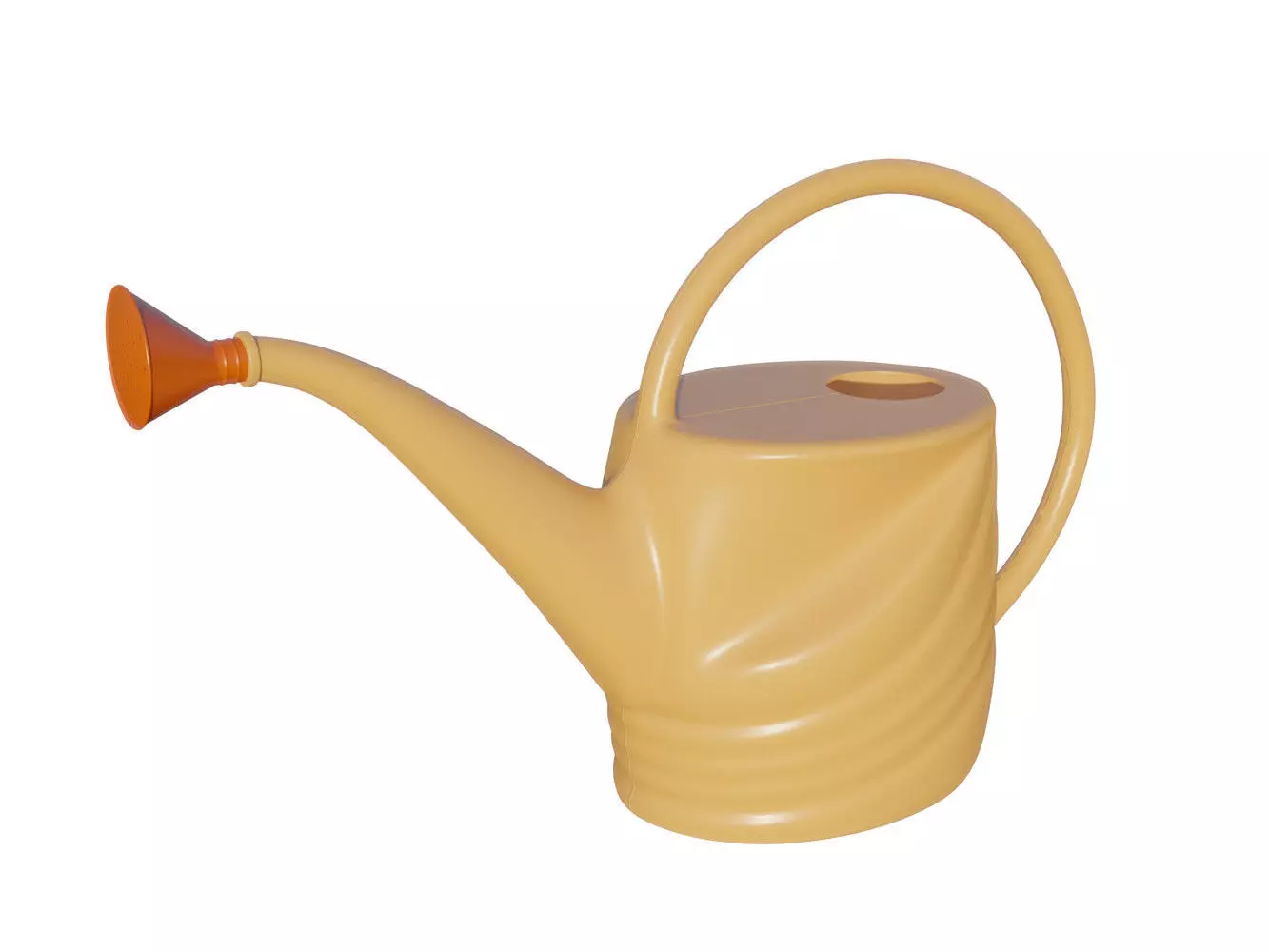 Mini garden watering can 3D model_0