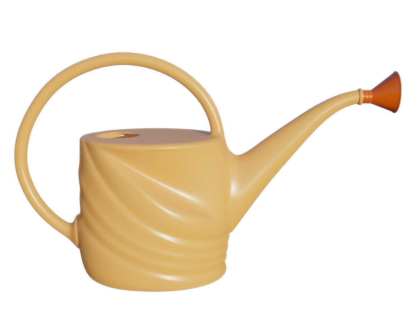 Mini garden watering can 3D model_5