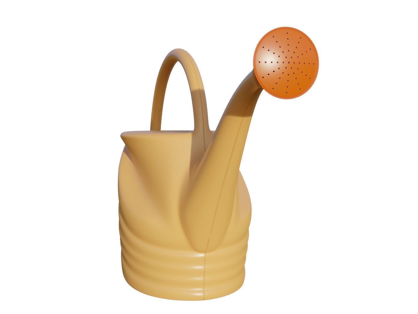 Mini garden watering can 3D model_4