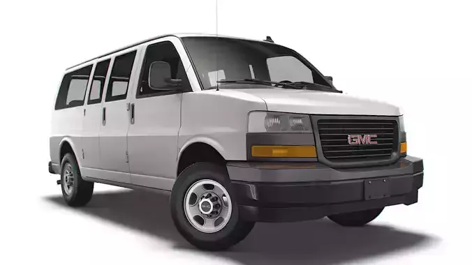 GMC Savana Window Van 2022 3D model