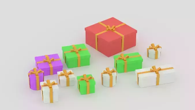 Cartoon Simple Gift Boxes