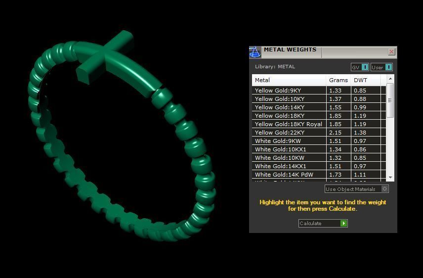 Cross Ring 3D print model_5