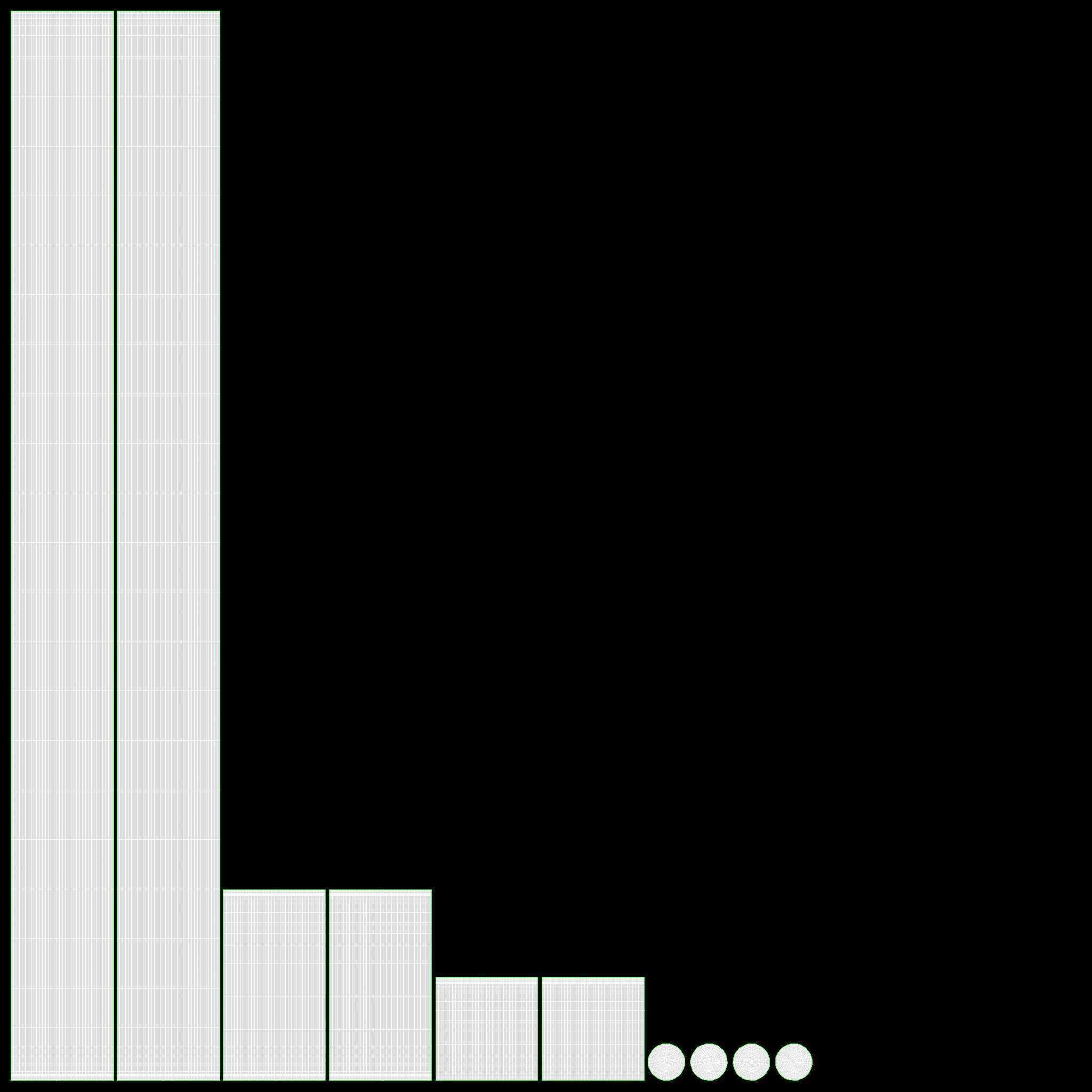 Flail three sectional short 3D model_10