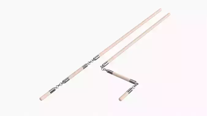 Flail three sectional short 3D model