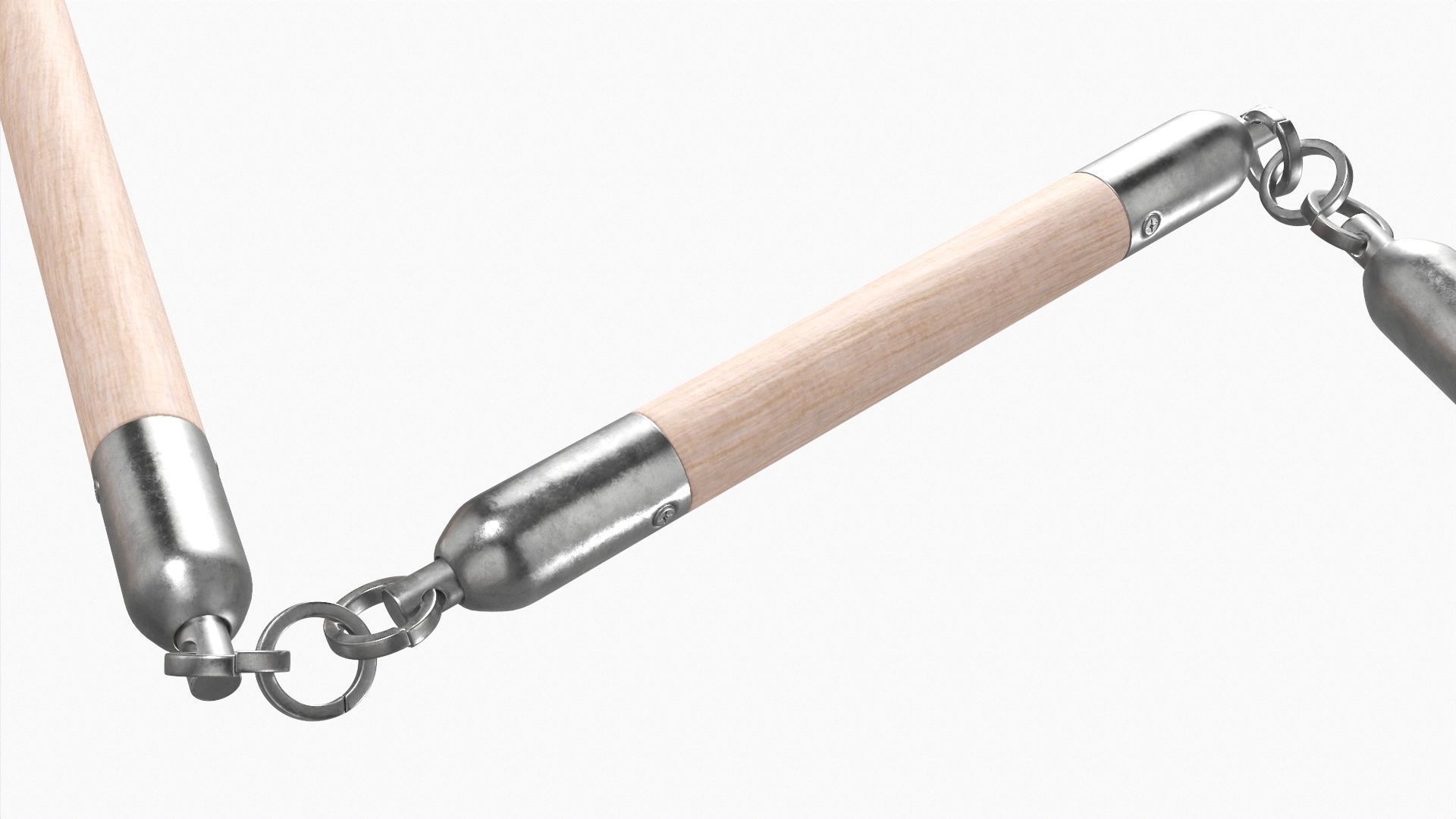 Flail three sectional short 3D model_5