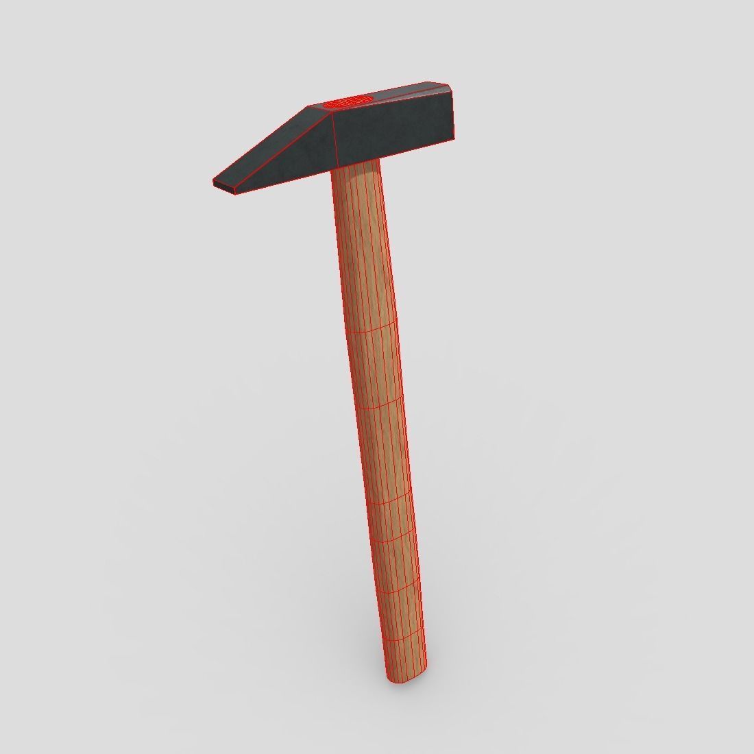 CC0 - Small Hammer Free low-poly 3D model_12