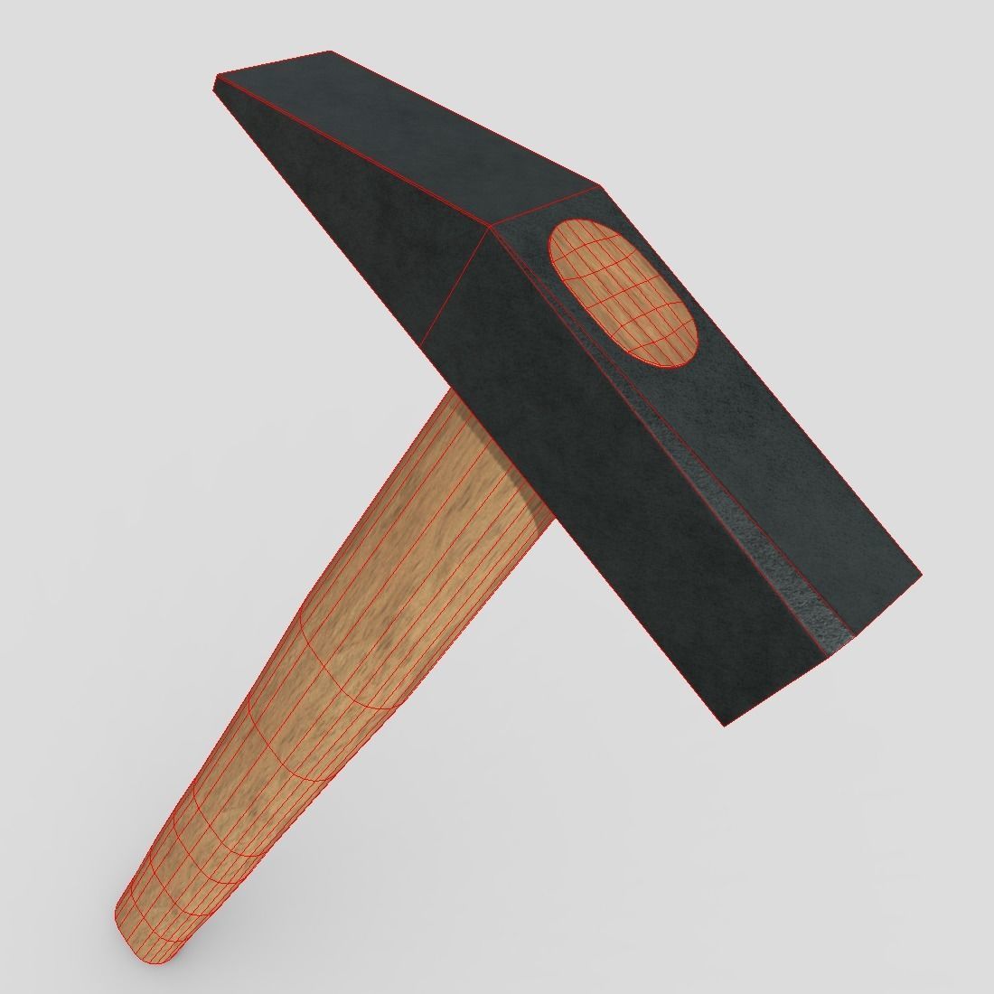 CC0 - Small Hammer Free low-poly 3D model_6