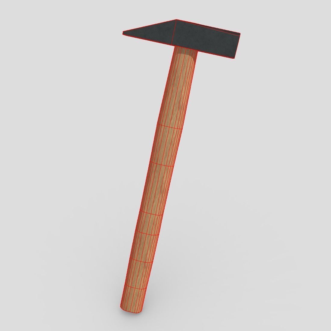 CC0 - Small Hammer Free low-poly 3D model_2