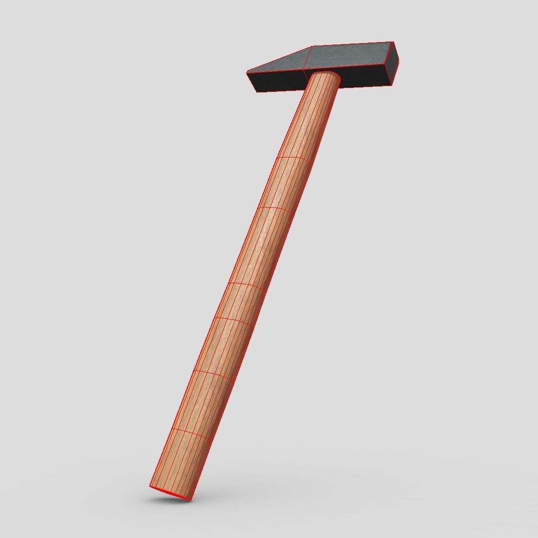 CC0 - Small Hammer Free low-poly 3D model_10