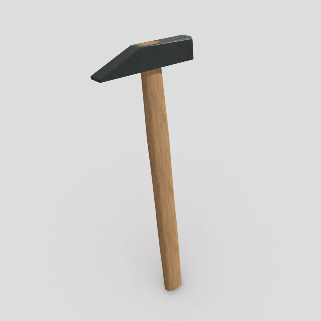 CC0 - Small Hammer Free low-poly 3D model_0