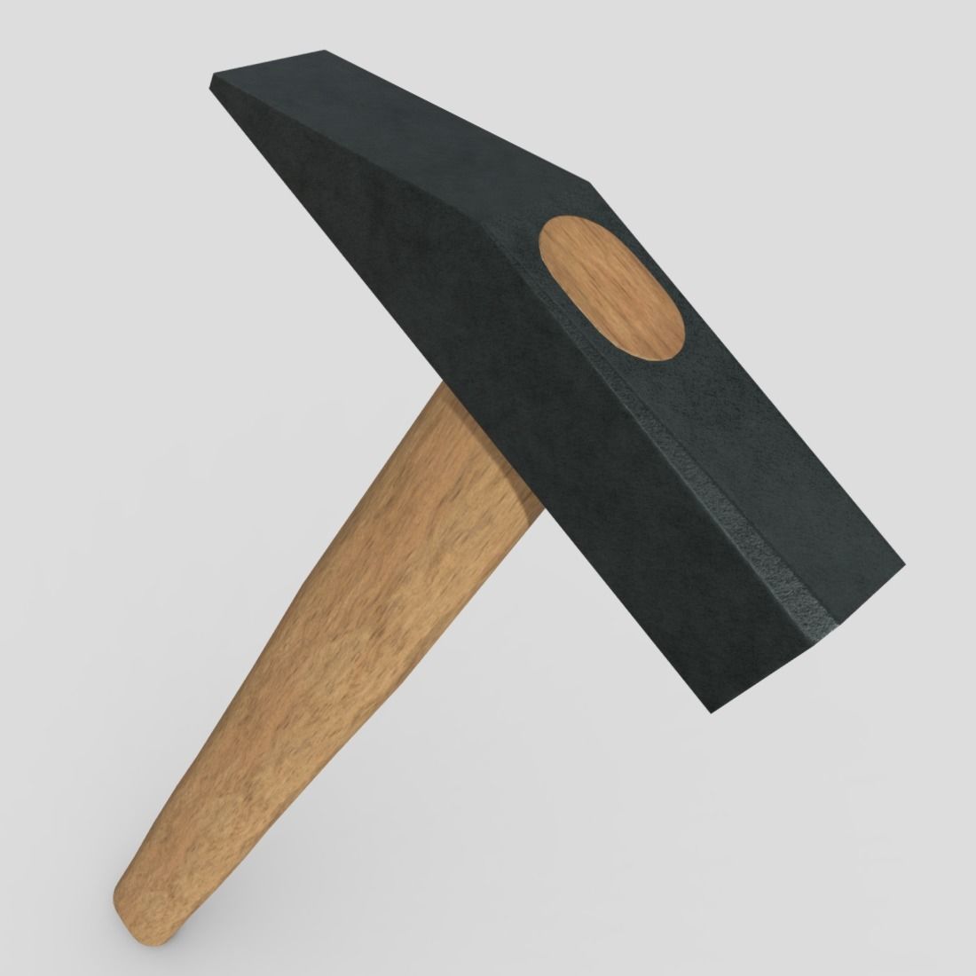 CC0 - Small Hammer Free low-poly 3D model_5