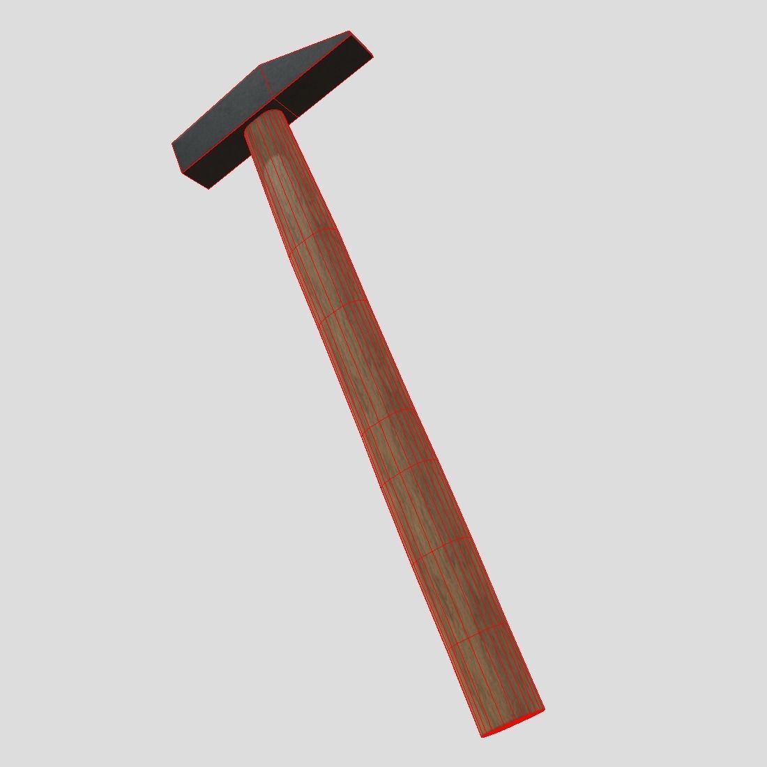 CC0 - Small Hammer Free low-poly 3D model_8