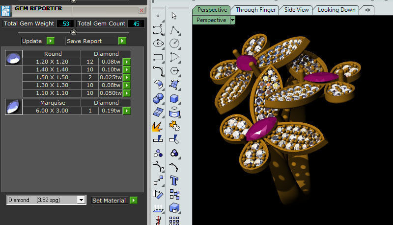 Butterfly Ring 3D print model_2