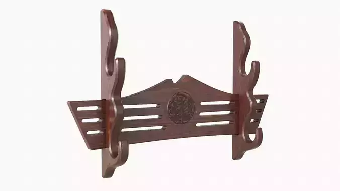 Katana stand 02 wooden