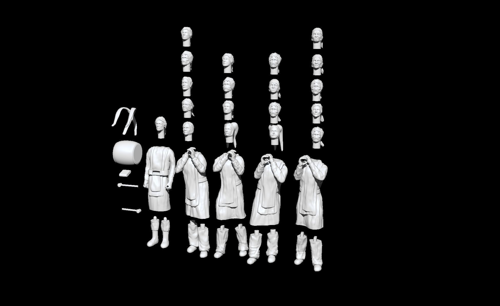 Hutt Twins Slave Carriers 3D print model_6