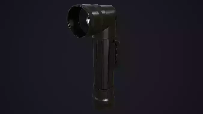 Military Flashlight - PBR Game Ready