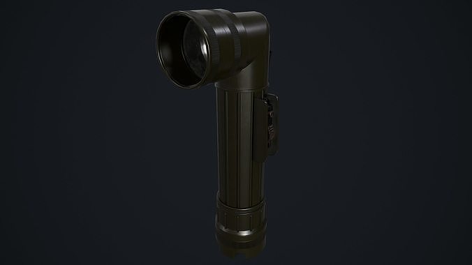 3D model Military Flashlight - PBR Game Ready VR / AR / low-poly | CGTrader