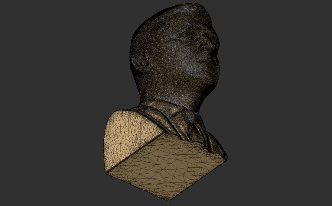 Volodymyr Zelensky bust for 3D printing 3D print model_30
