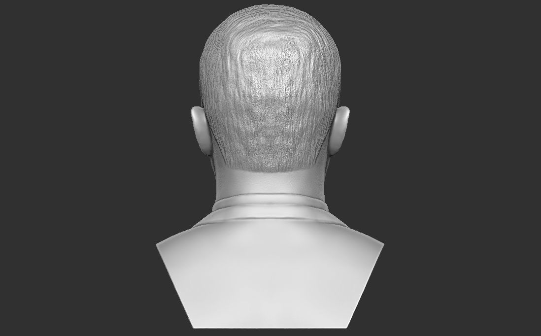 Volodymyr Zelensky bust for 3D printing 3D print model_6