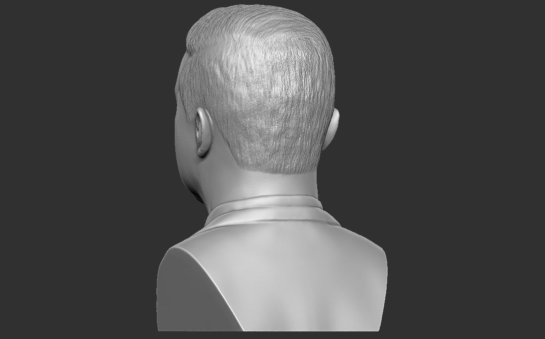 Volodymyr Zelensky bust for 3D printing 3D print model_5