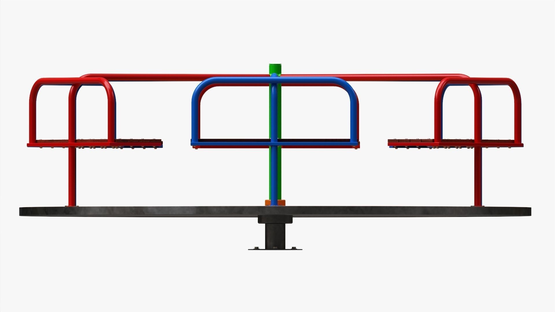Merry-go-round carousel 05 3D model_4