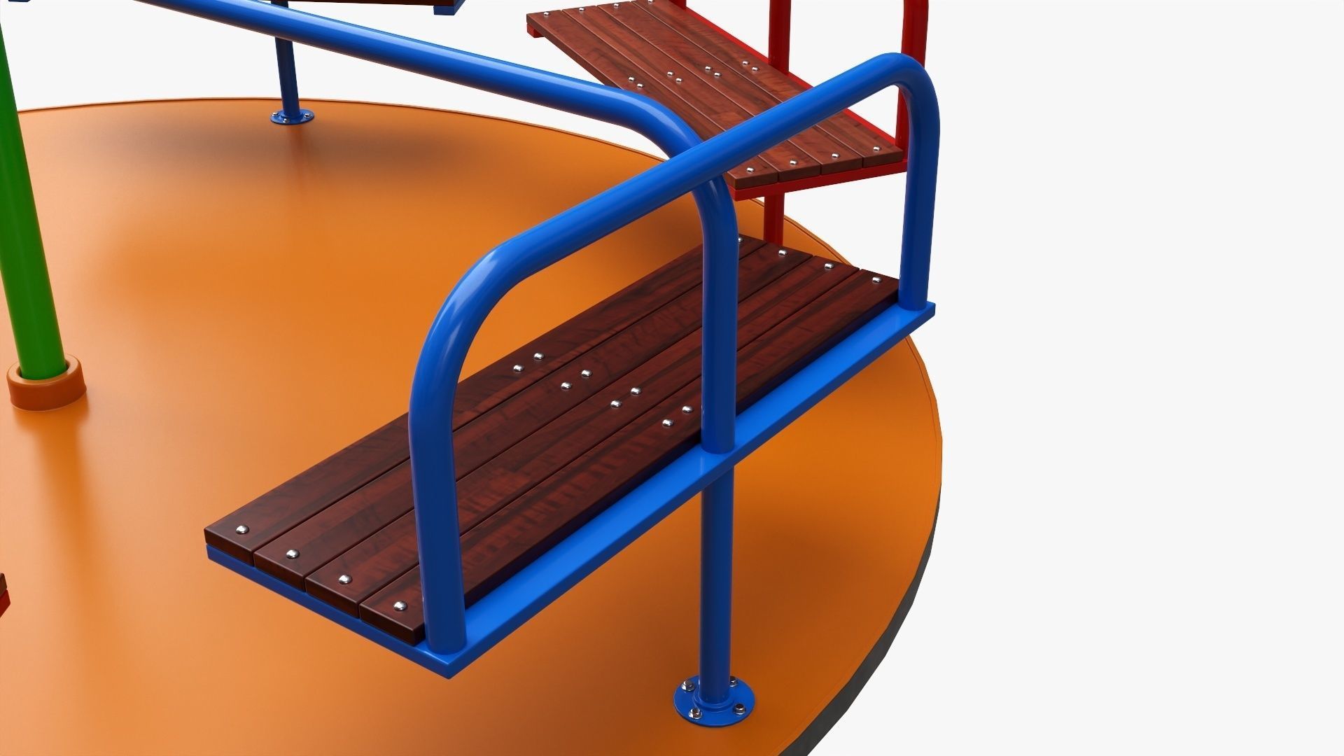 Merry-go-round carousel 05 3D model_2