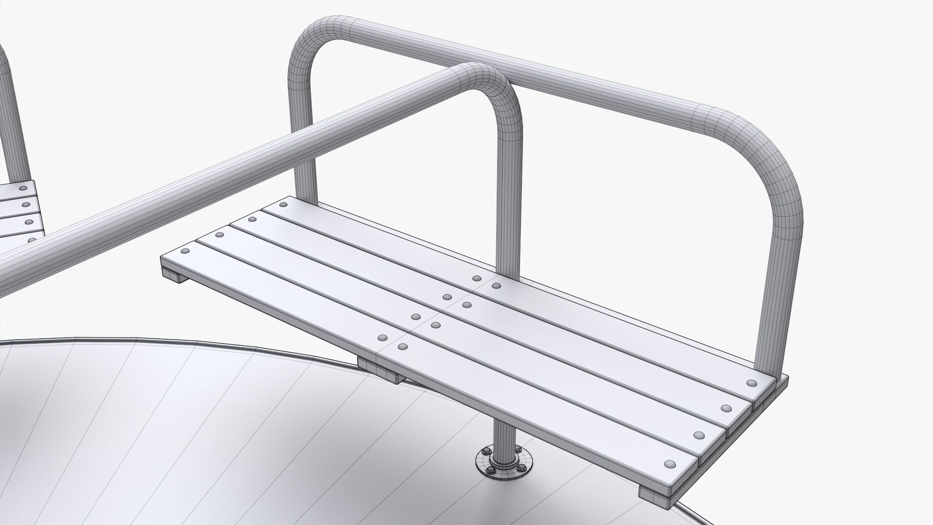 Merry-go-round carousel 05 3D model_6