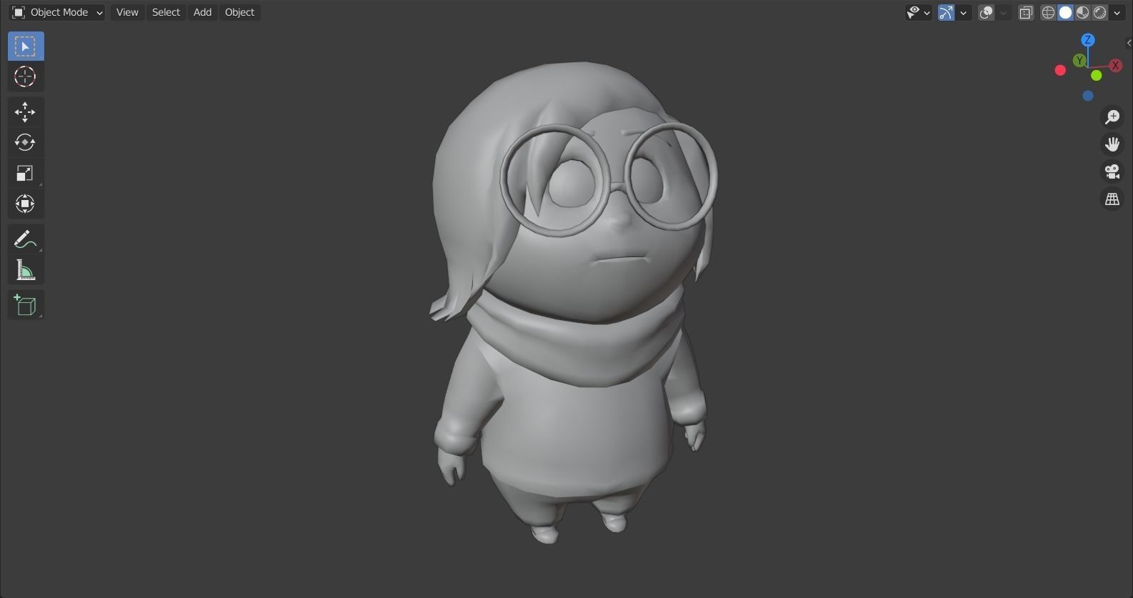Inside Out - Sadness rigged 3D model_9