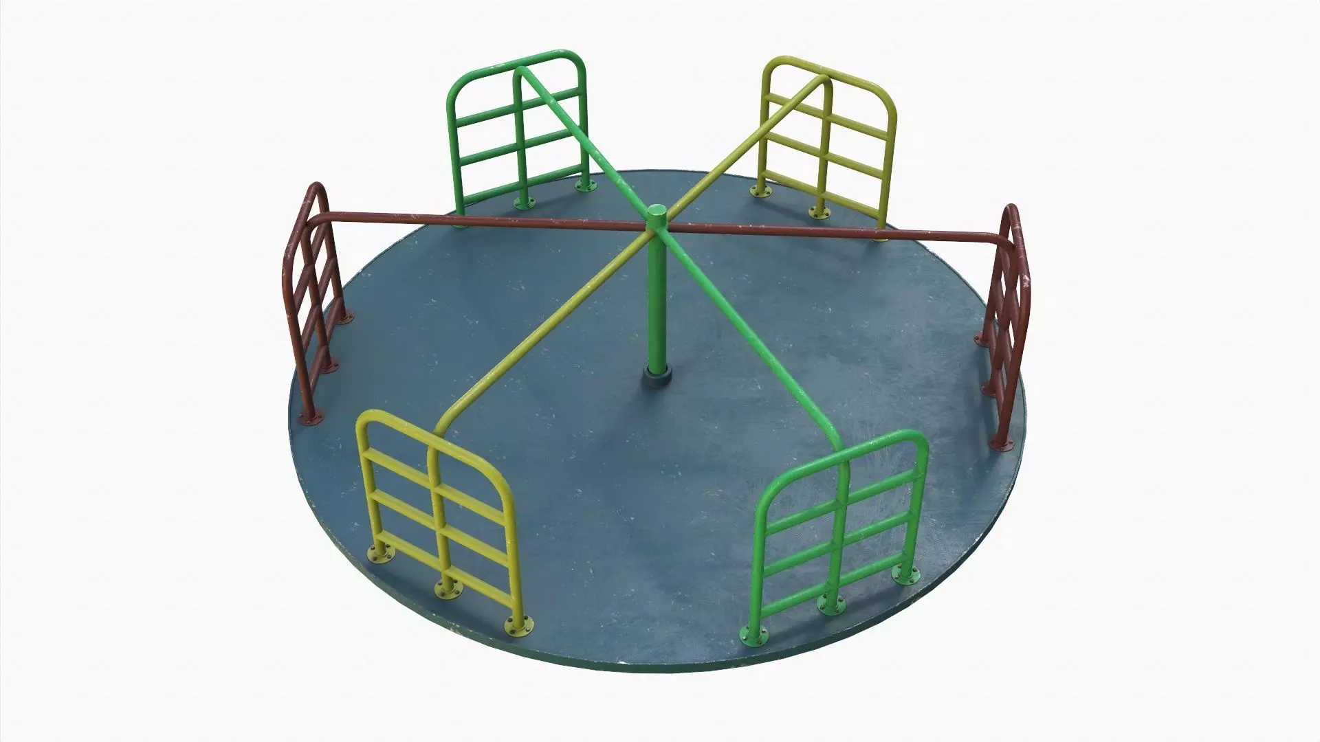 Merry-go-round carousel 07 3D model_0