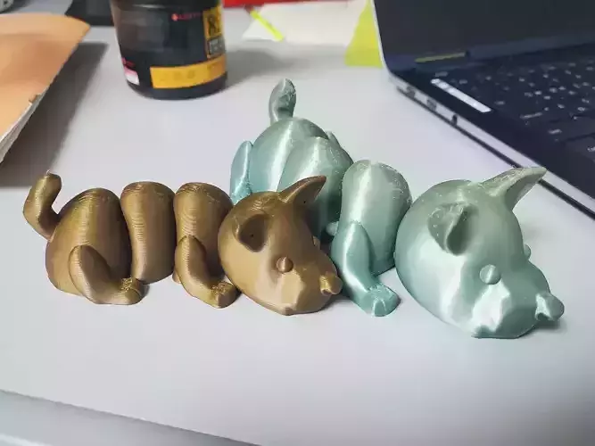 flexidle bulldog Low-poly 3D model