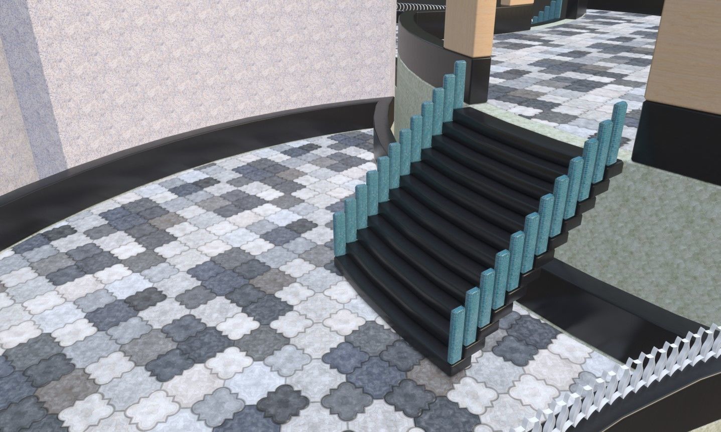 Game Level Low-poly 3D model_10