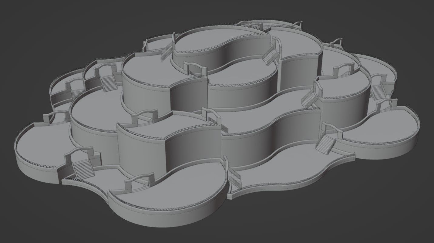 Game Level Low-poly 3D model_16