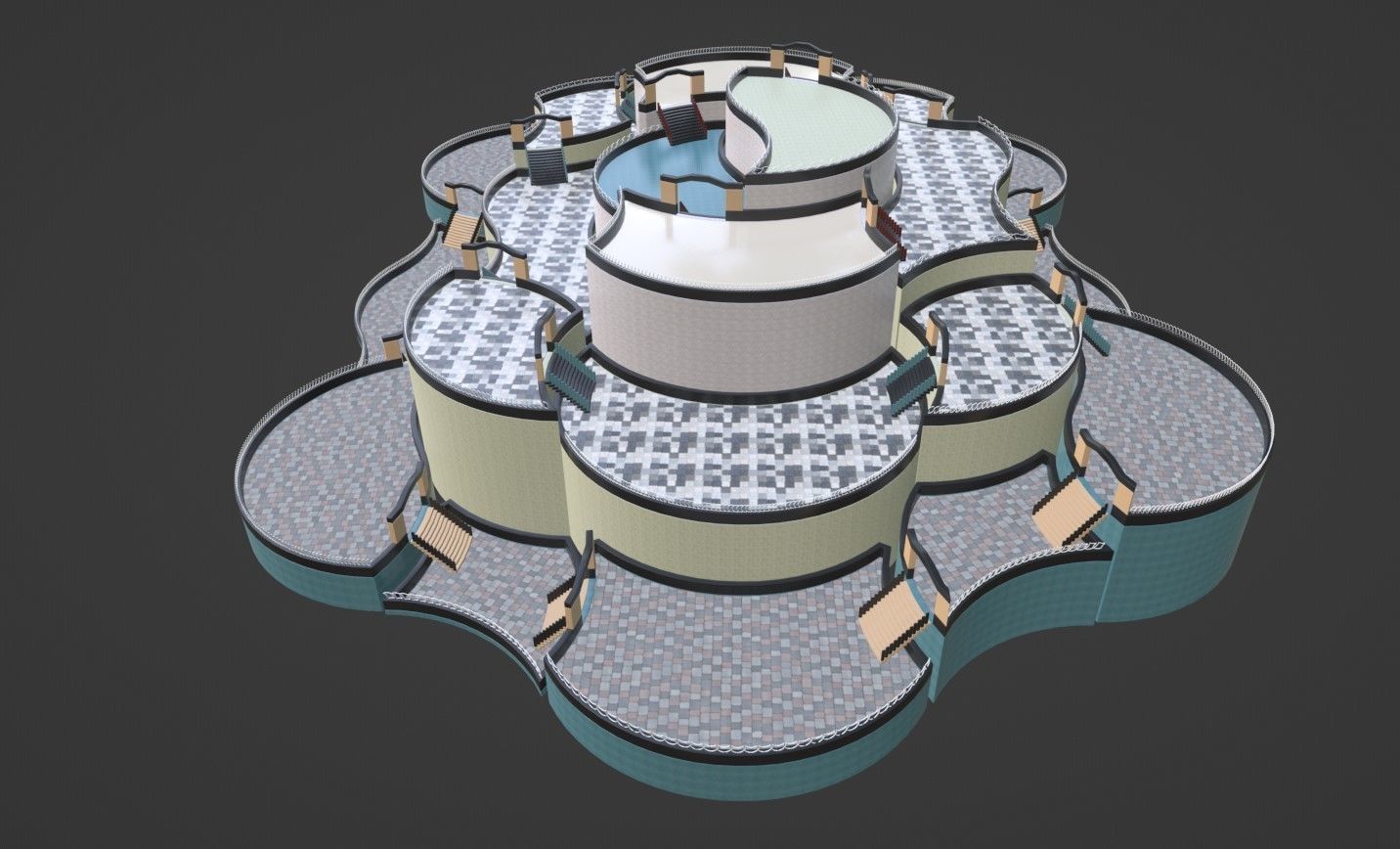 Game Level Low-poly 3D model_4